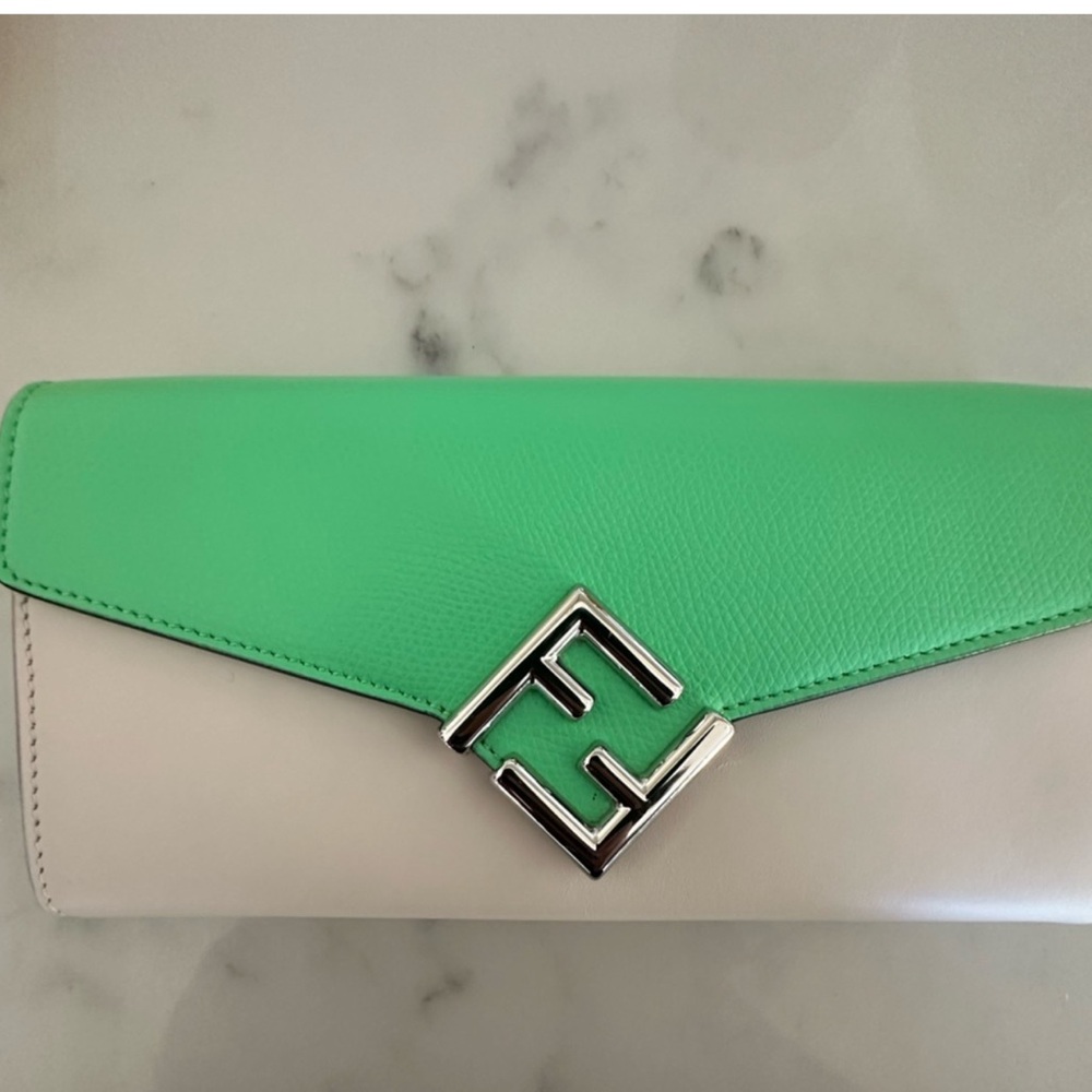 Fendi; FF Diamonds Continental With Removable Chain; EUC - Picture 4 of 13